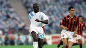Basile Boli face à l'AC Milan en 1993