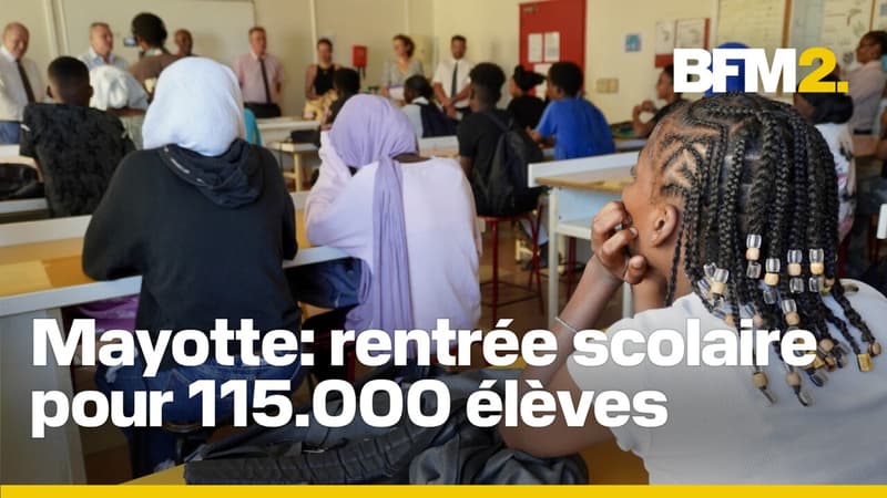 Jour de rentrée scolaire à Mayotte pour 115.000 élèves après le passage du cyclone Chido