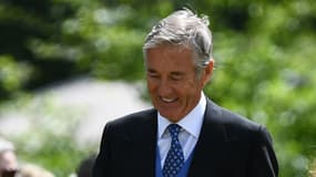 David Matthews, père de l'époux de Pippa Middleton, le jour du mariage de son fils le 20 mai 2017 à Englefield, au Royaume-Uni. 