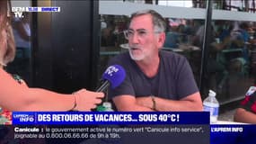 Canicule: "On fait une petite pause rafraîchissante" témoignent ces vacanciers qui sont sur la route du retour