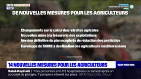 Côte d'Azur: 14 nouvelles mesures pour les agriculteurs