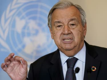 Antonio Guterres à l'ONU à New York le 20 septembre 2021