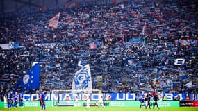 Le stade Vélodrome lors du match OM-Lorient