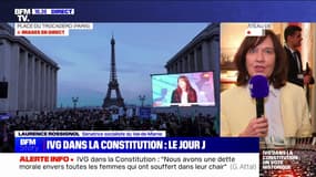 IVG dans la Constitution: "C'est un très beau moment que nous vivons", affirme la sénatrice socialiste Laurence Rossignol