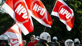 Manifestation de militants du NPD à Berlin en Allemagne, le 24 juin 2013