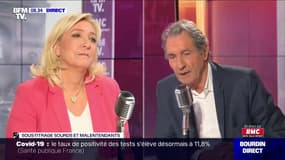 Marine Le Pen face à Jean-Jacques Bourdin sur RMC et BFMTV