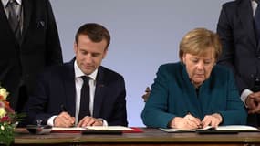 C'est signé ! Angela Merkel et Emmanuel Macron viennent de ratifier le traité d'Aix-La-Chapelle