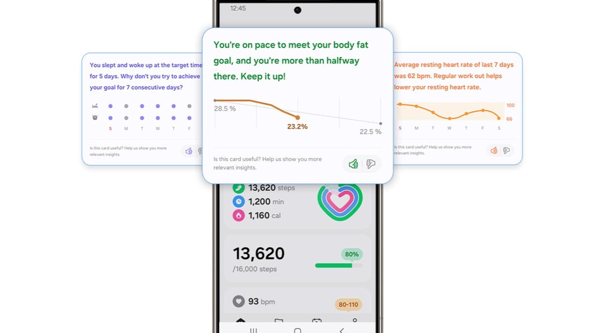 Les propriétaires de la nouvelle Galaxy Watch recevront des conseils pour les motiver à atteindre leurs objectifs. 