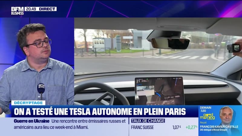 On a testé une Tesla autonome en plein Paris - 18/12