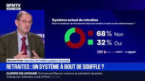 Retraites: "Le système français est un très beau système [...] mais c'est un système qui nous coûte énormément", explique Bernard Vivier, directeur de l'Institut supérieur du travail