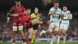 Baptiste Couilloud face à Bath en finale de la Challenge Cup, le 23 mai 2025.