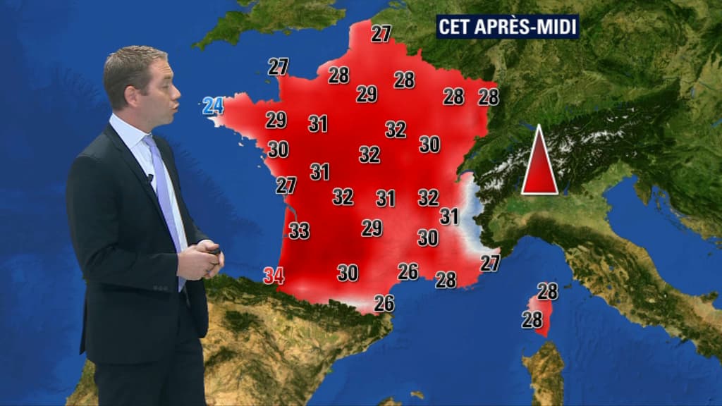 La météo lundi après-midi. 