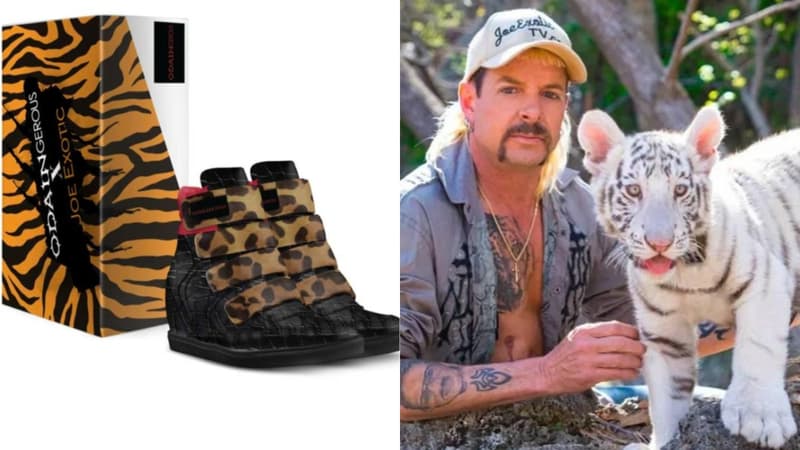 Joe Exotic a sorti une collection de sneakers 