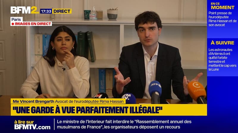 Me Vincent Brengarth: "Il n'y a aucune drogue consommée par Rima Hassan", après "une confirmation par test urinaire"