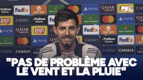 Brest-Real Madrid : Courtois n'a "pas de problème avec le vent et la pluie"