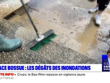 Inondations: les habitants d'Alsace Bossue constatent les dégâts