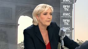 Marine Le Pen mercredi matin sur BFMTV et RMC.