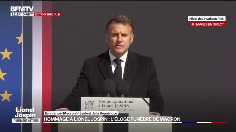 Hommage à Lionel Jospin: Emmanuel Macron salue "un grand destin français"