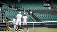 Nadal à l'entraînement avec Berrettini avec Wimbledon. 