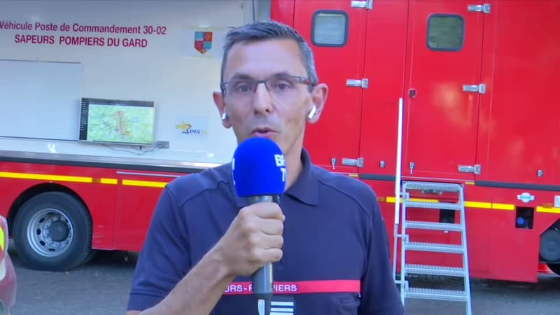 Jérôme Jallet, commandant des opérations de secours pendant l'incendie du Gard le 9 juillet 2022