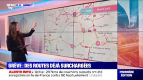 Grève: des routes déjà surchargées à 6h30 en Île-de-France