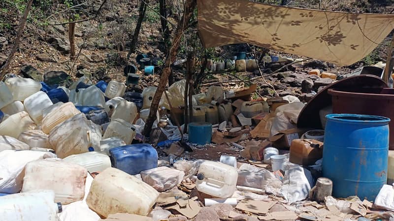 Le Mexique saisit 24.400 litres de méthamphétamine et deux tonnes de cocaïne