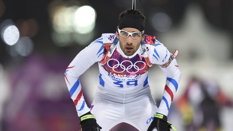 Martin Fourcade après le sprint.
