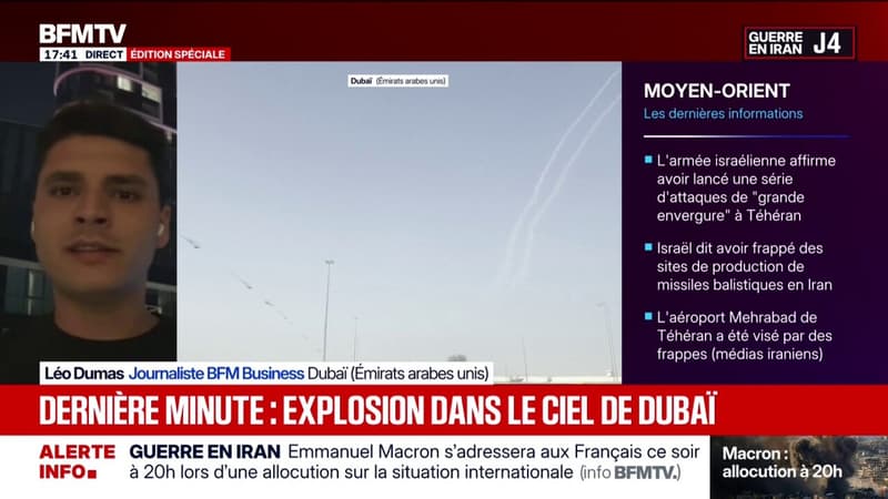 Guerre en Iran: de fortes explosions entendues à Dubaï