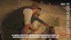 EN VIDÉO - Un sarcophage égyptien de plus de 2.500 ans ouvert en direct à la télévision