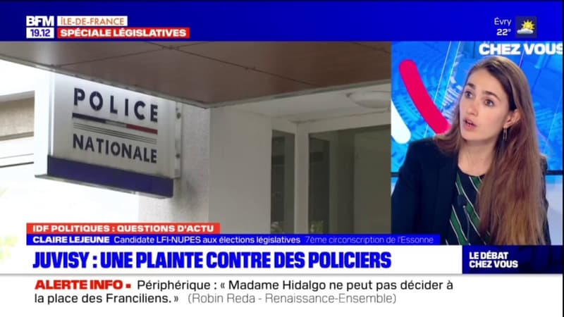 Accusations de violences policières au commissariat de Juvisy-sur-Orge: la candidate aux législatives Claire Lejeune (NUPES) dénonce un contexte de défiance entre police et population 