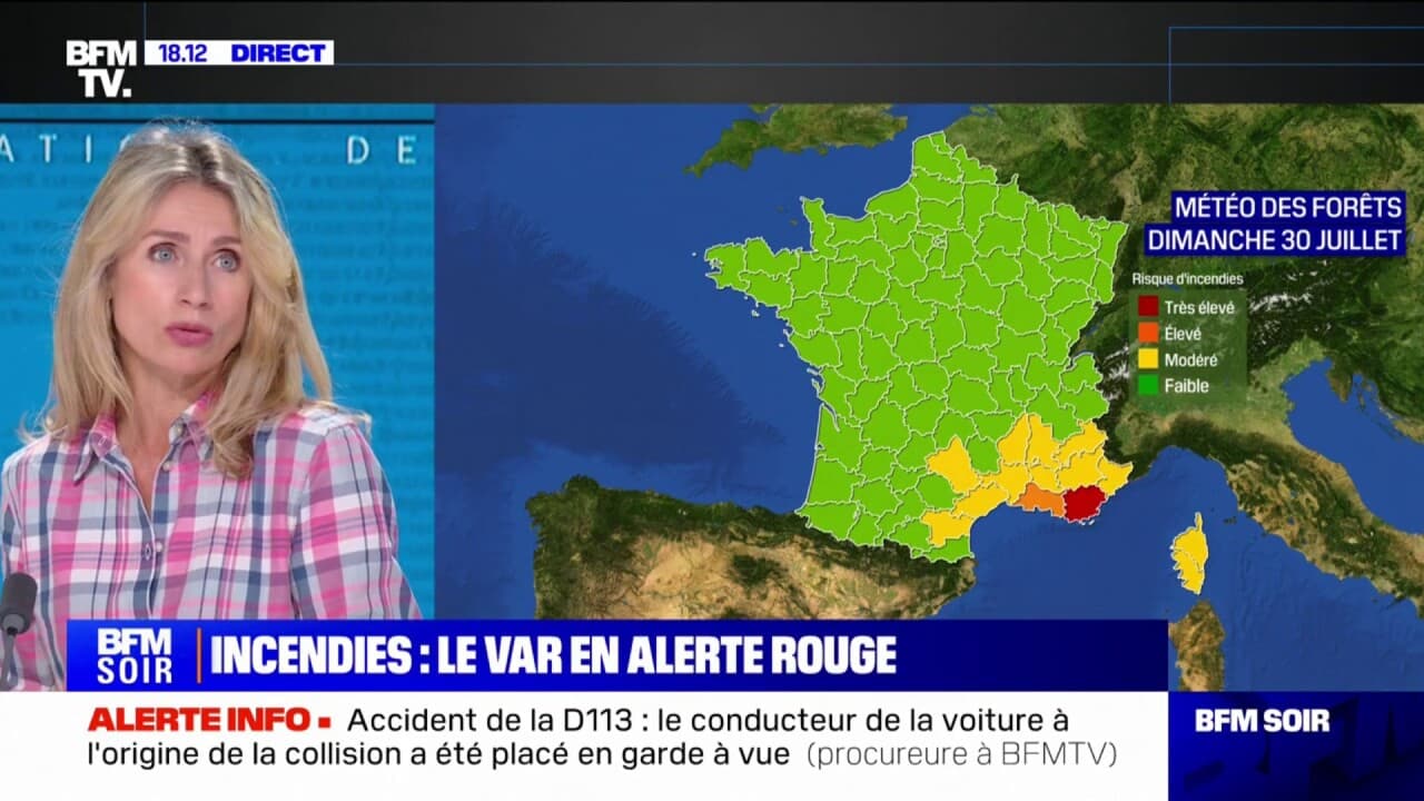 Risque d'incendie: le département du Var placé en vigilance rouge dimanche