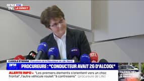 Mort de trois policiers dans le Nord: "Le compteur de vitesse est resté bloqué juste en dessous de 120 km/h" sur une route limitée "à 90km/h", indique la procureure de Lille