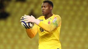 Loïc Badiashile sous le maillot de l'AS Monaco en janvier 2019