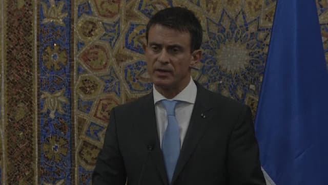 Manuel Valls à Amman, en Jordanie, le 11 octobre.