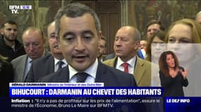 Gérald Darmanin à Bihucourt: "Nous devons à la chance de ne pas avoir eu de mort dans le Pas-de-Calais il y a 15 jours"
