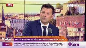 "On a besoin de clarté et de sincérité dans la démocratie."
Stéphane Le Rudulier, sénateur LR des Bouches-du-Rhône, souhaite interdire les désistements entre les deux tours des législatives. 