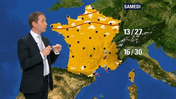 La météo de samedi. La météo de samedi.