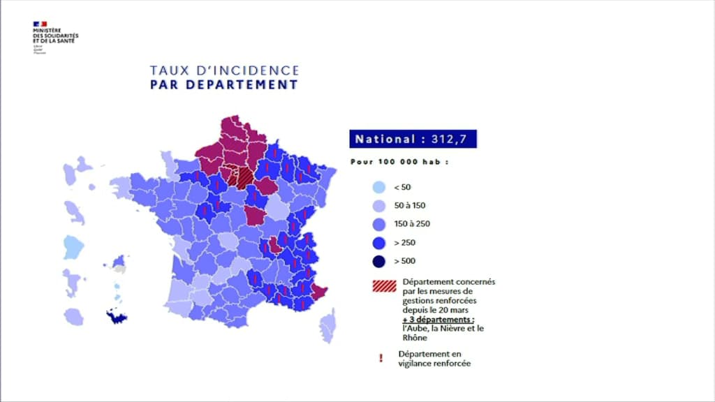 Les trois nouveaux départements concernés 