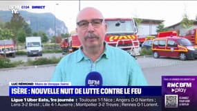 Incendie en Isère: le maire de Voreppe assure qu'"il n'y a pas eu de reprise de feu trop importante cette nuit"