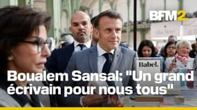 Le déplacement d'Emmanuel Macron au Festival de livre de Paris en intégralité