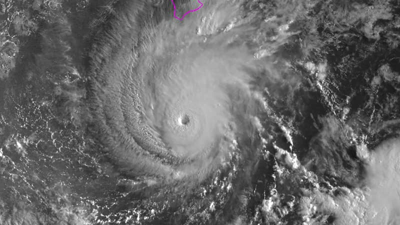 Images satellite de l'ouragan Lane enregistrées le 22 août 2018