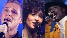 Terence James, Barbara Pravi et Céphaz, trois des 12 candidats d'"Eurovision France"