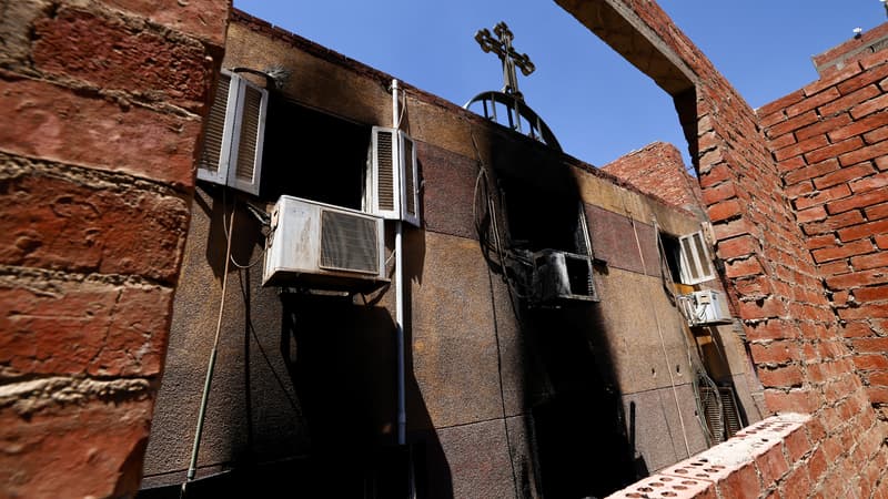 L'église Abou Sifine, au Caire, a pris feu dimanche 14 août 2022, faisant 41 morts.