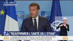 Passer de 2 à 4% du PIB pour financer l'Otan ? "Je ne sais pas si c'est une bonne mesure", affirme Emmanuel Macron