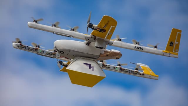 Un drone de livraison Wing