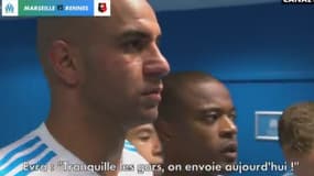 Patrice Evra avant OM-Rennes