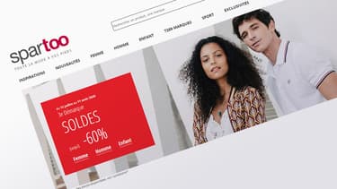 Capture d'écran du site Spartoo.com