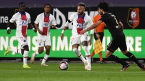 Neymar lors de Rennes-PSG, le 9 mai 2021.