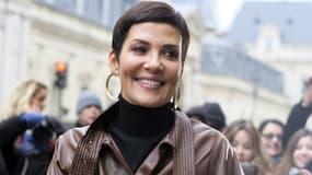 Cristina Cordula à la Fashion Week à Paris en 2017