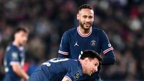 Neymar avec le sourire lors de PSG-Lille